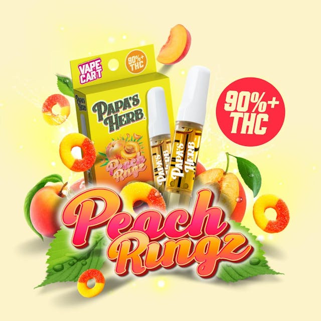 Photograph of product: Peach Ringz |1g Vape Cartridge - 
