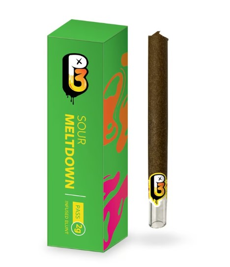 Photograph of product: P3. | Sour Meltdown (H) | 2g Infused Blunt