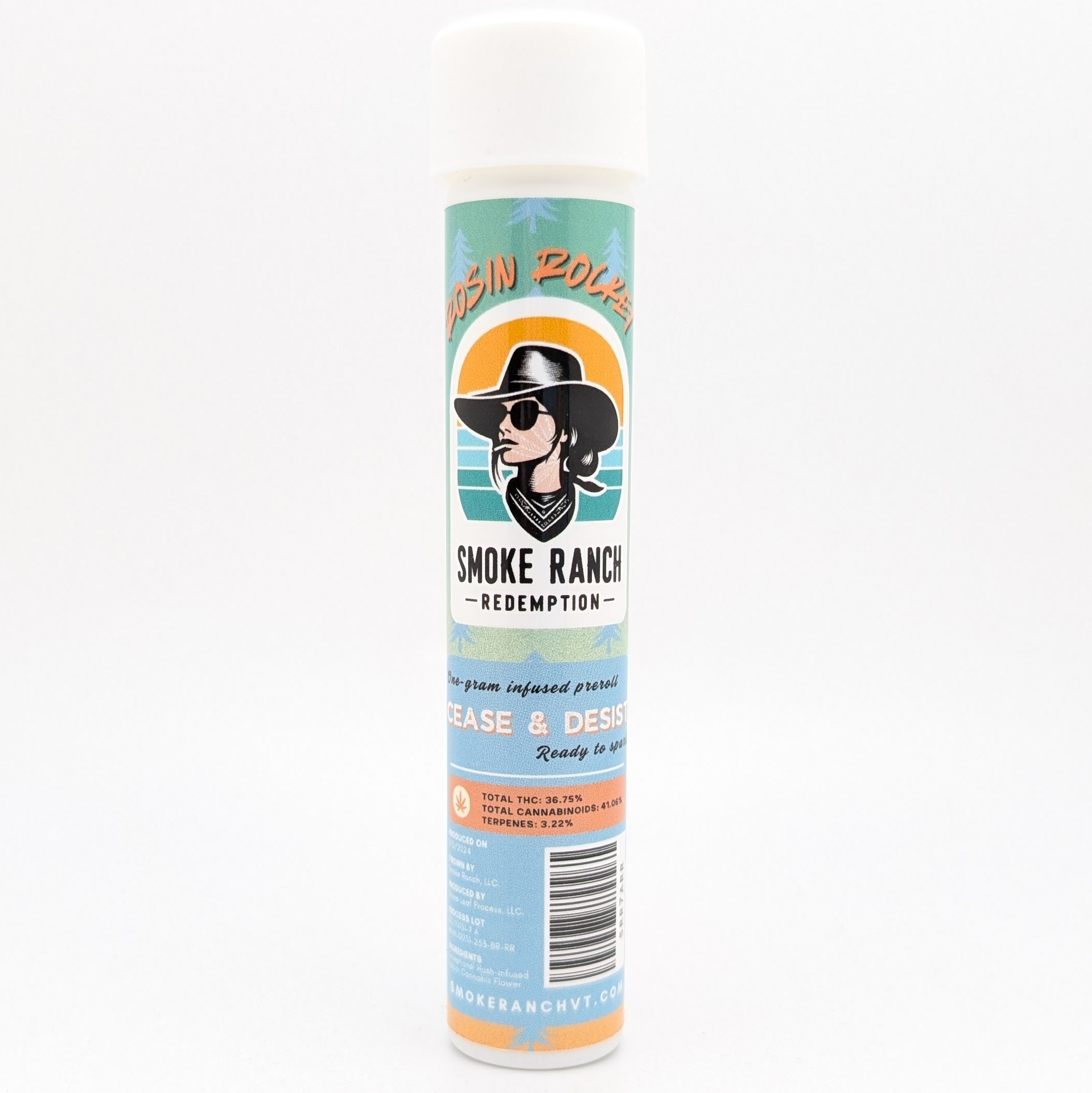 Photograph of Product: Cease & Desist .85g Rosin Rocket