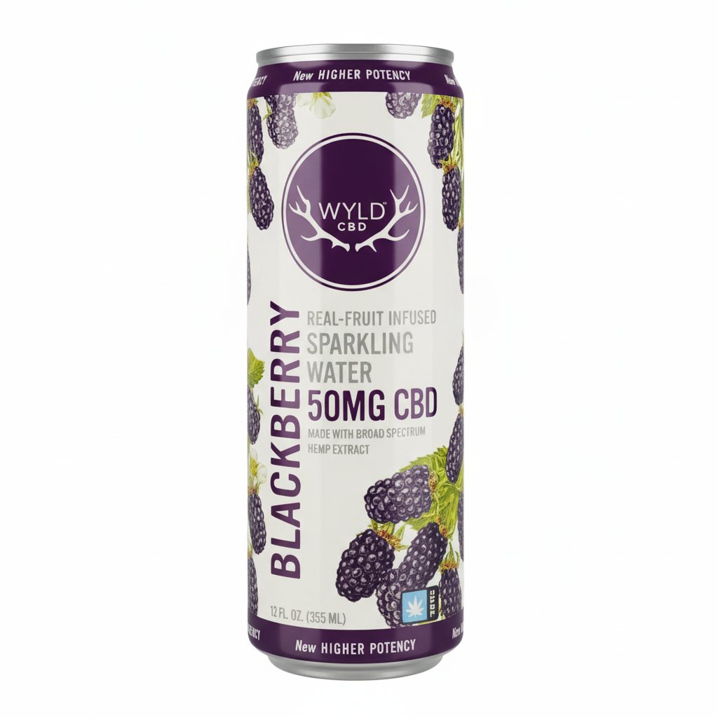 Photograph of product: HEMP Blackberry | CBD Sparkling Water | Wyld