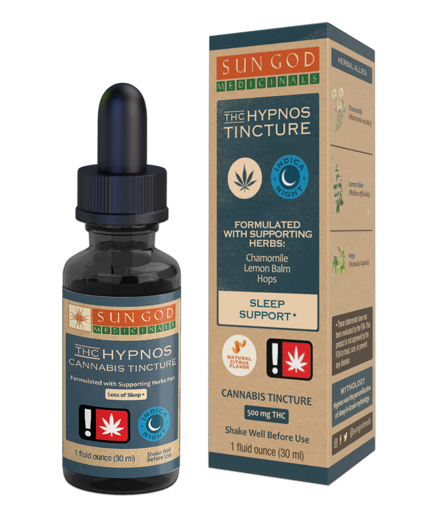 Photograph of product: Sun God TH-oui Hypnos Sleep Tincture