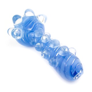 Photograph of product: 7" Heavy Bubble Swirl Glass Hand Pipe (Assorted Colors)