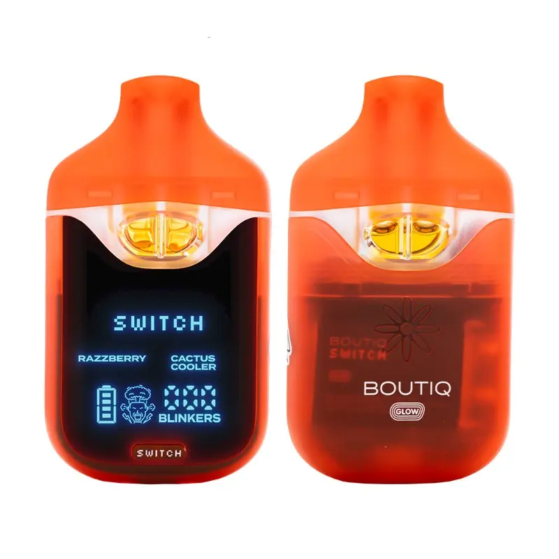 Photograph of product: Boutiq | Switch Razzberry x Cactus Cooler | Oui'd x Hybrid | Live Diamonds AIO