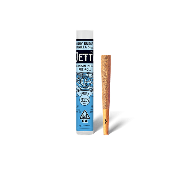 Photograph of product: Jetty Live Resin Infused Pre-Roll Donny Burger x Vanilla Shake 1g - 