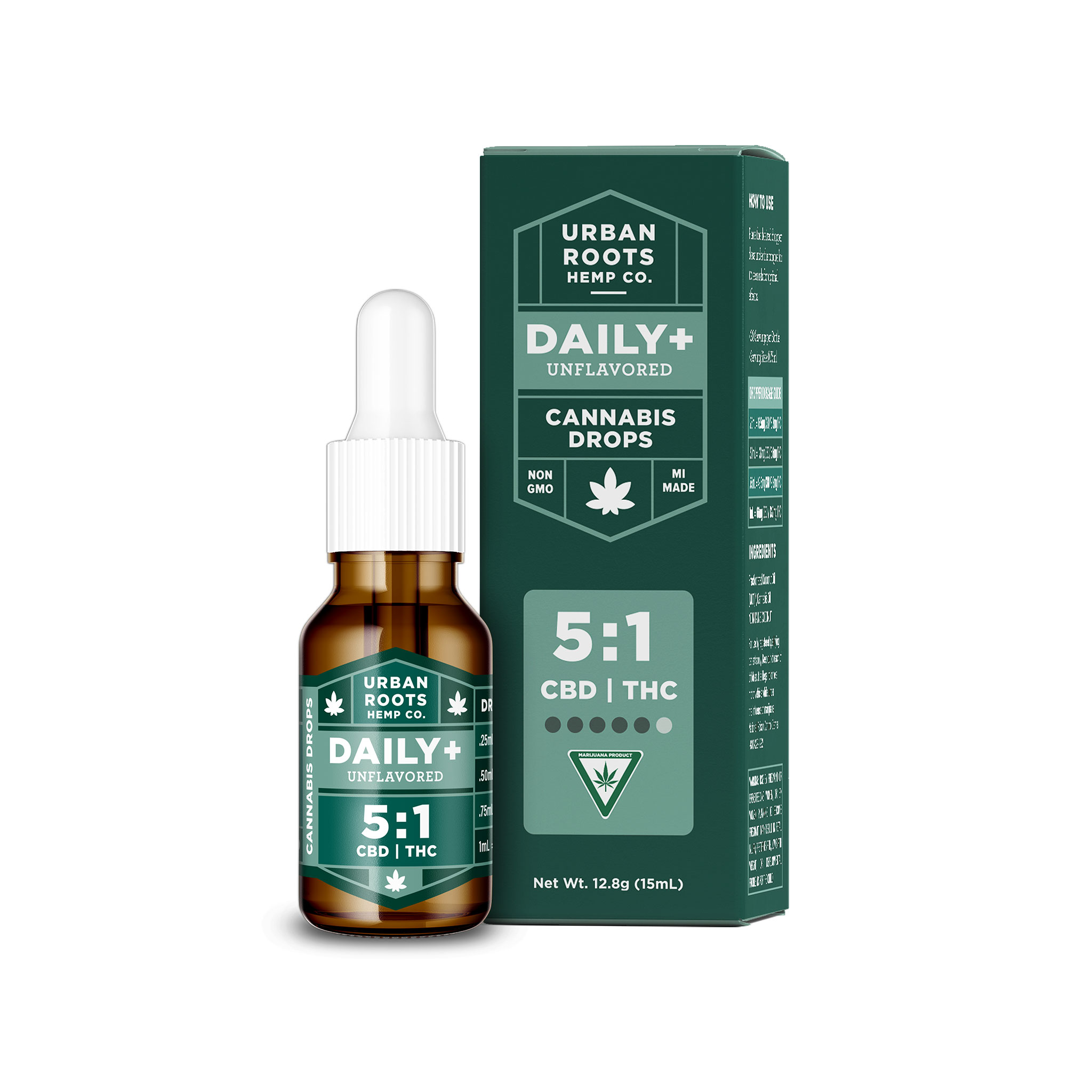 Photograph of product: Urban Roots - Tincture - Daily 5:1 - Unflavored (15ml)