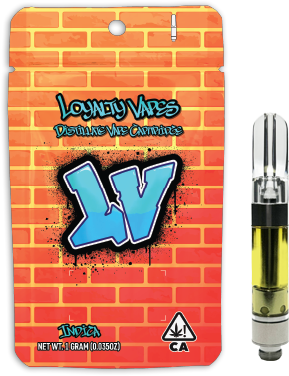 Photograph of product: Loyalty Vapes | Distillate 510 Vape | Wild Peach in the Sheets
