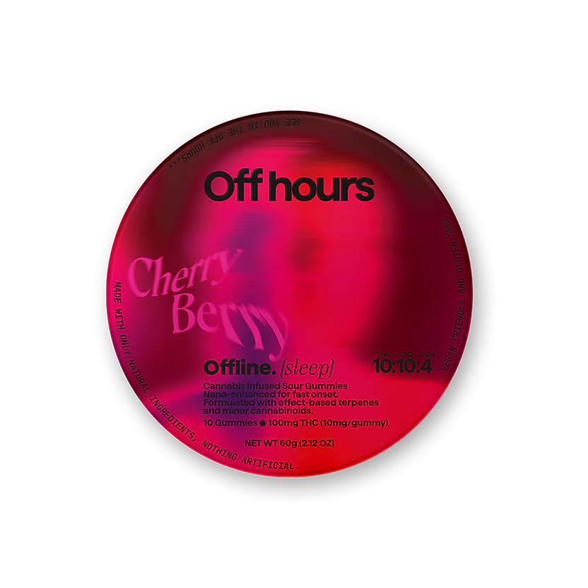Photograph of product: Off Hours - Cherry Berry Offline - Gummies - 100mg