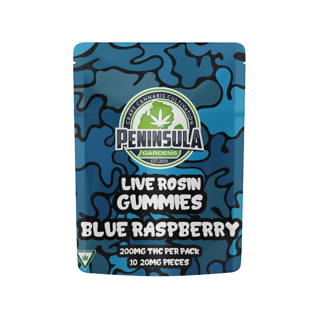Photograph of Product: Peninsula - 200mg Gummies - Blue Raspberry