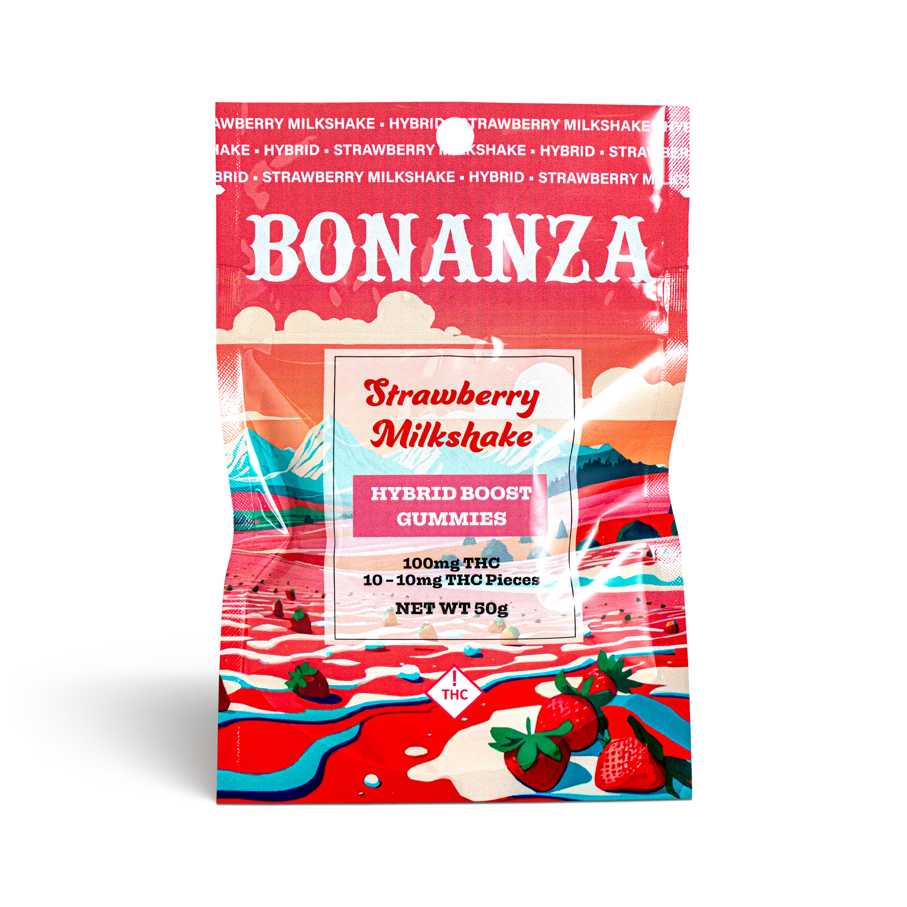Photograph of product: Strawberry Milkshake Gummies - 100mg