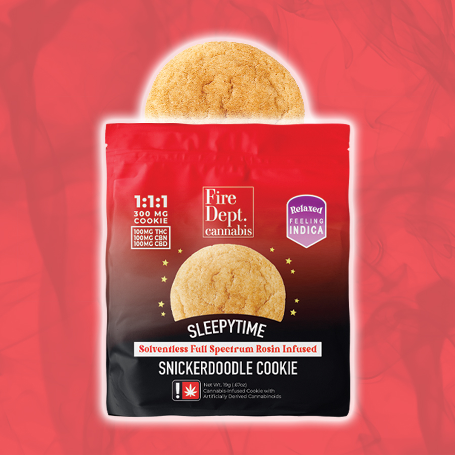 Photograph of product: 100mg 1:1:1 CBN Sleepytime Snickerdoodle - Cookie - Fire Dept.