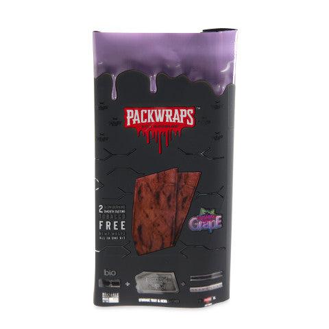 Photograph of Product: Packwraps x Twisted | Gushin Grape Hemp Wrap & Glass Tips | 2pk