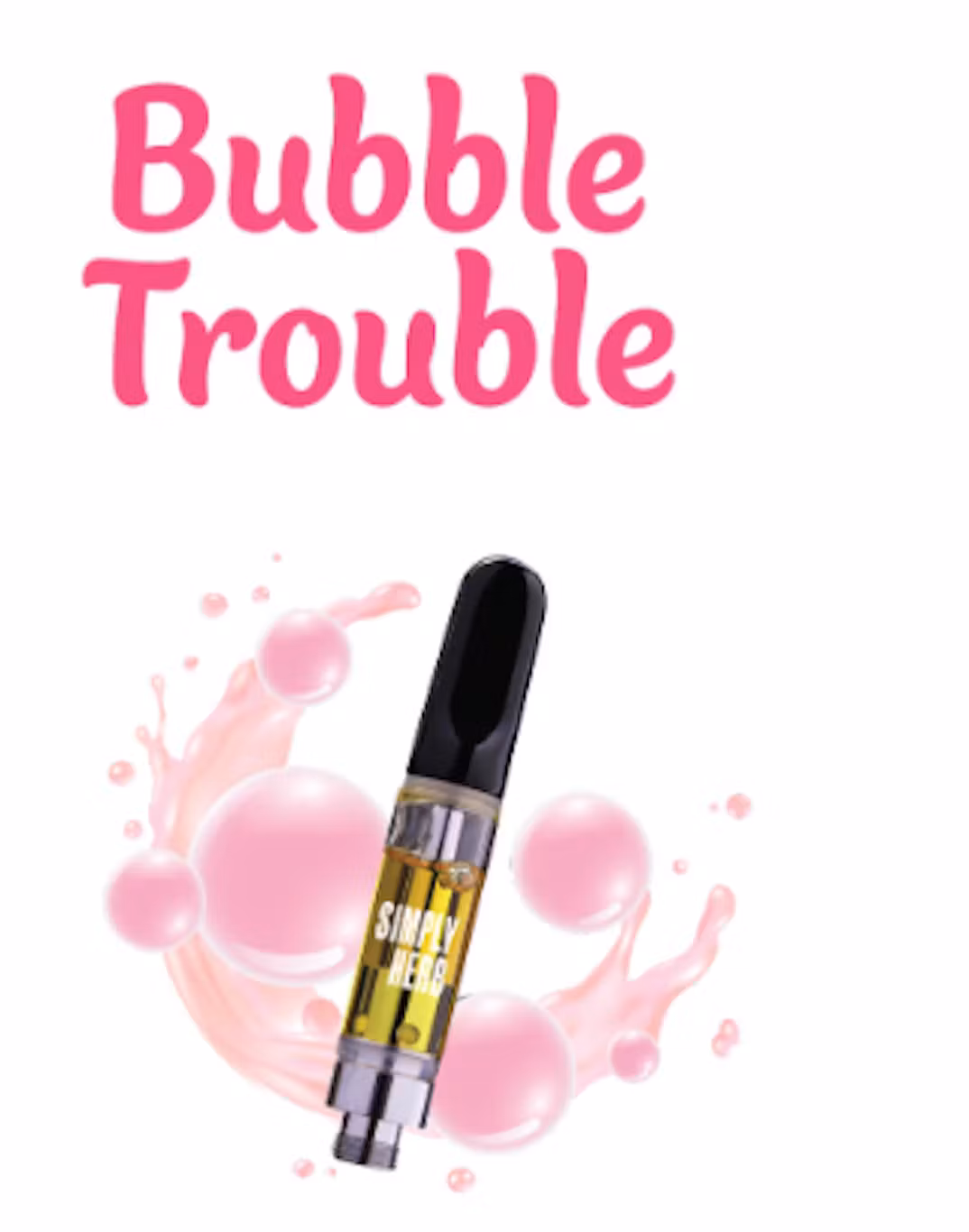 Photograph of product: Bubble Trouble | Distillate Cartridge | 1g (H)