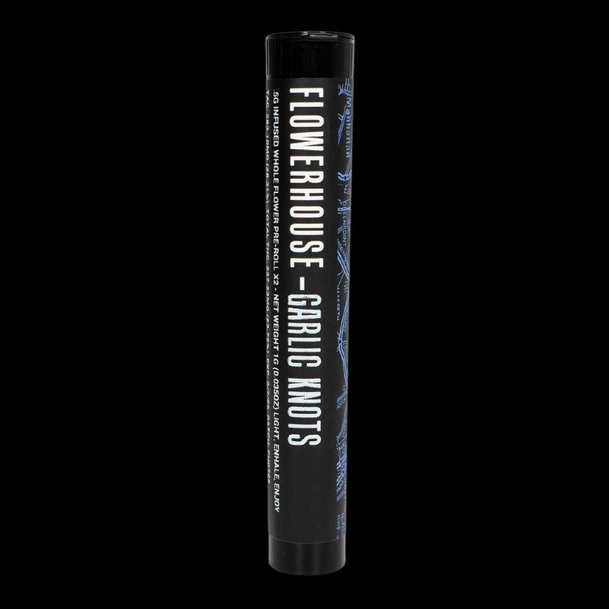 Photograph of product: FlowerHouse | Garlic Knots | Infused Pre Rolls | 1g