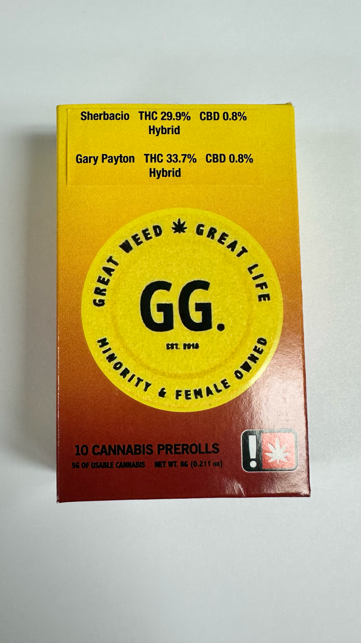 Photograph of product: GG - 10pk .5g Preroll - Acai Gelato/Lemoncello