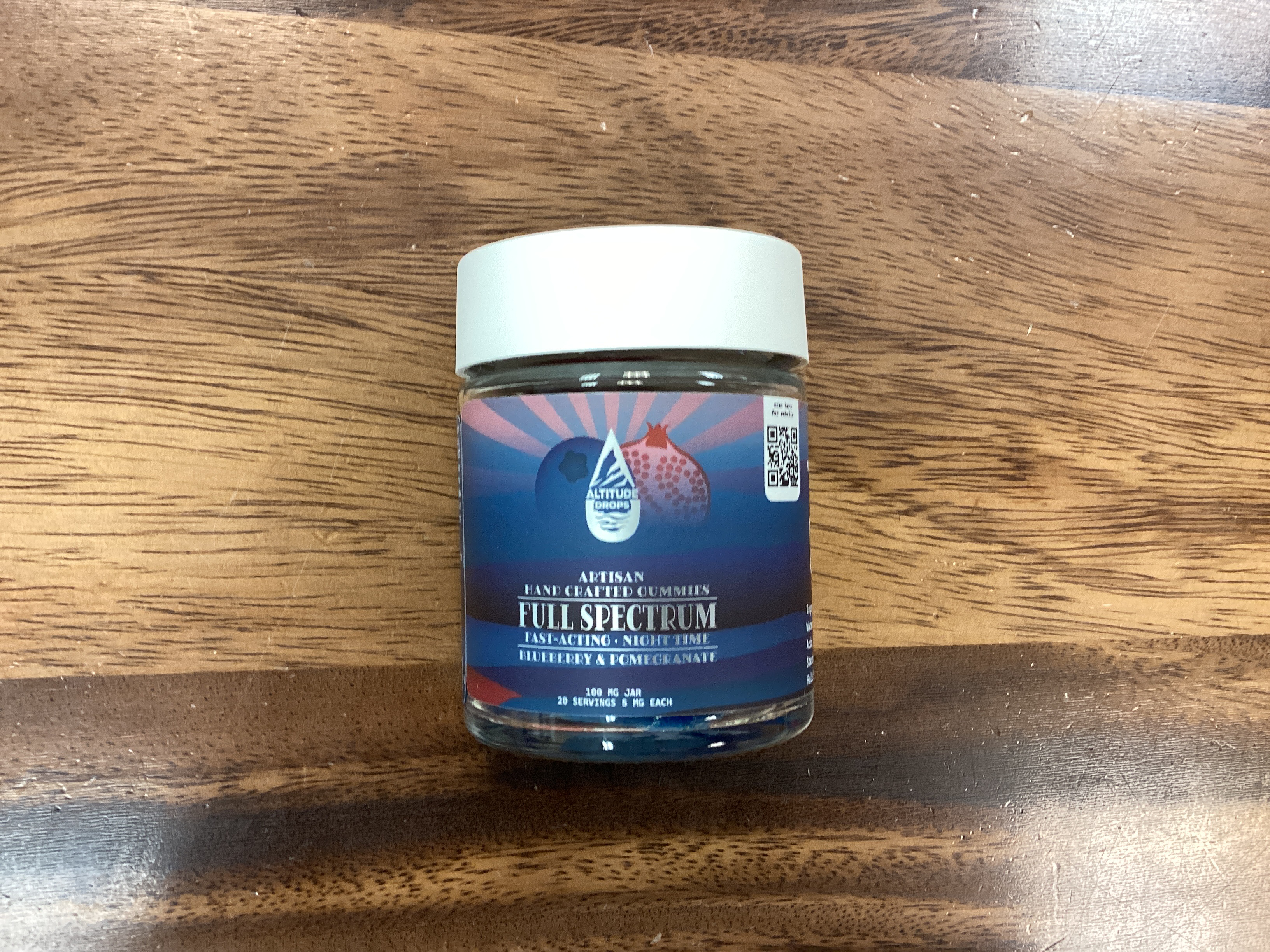 Photograph of product: Blueberry/Pomegranate Nighttime