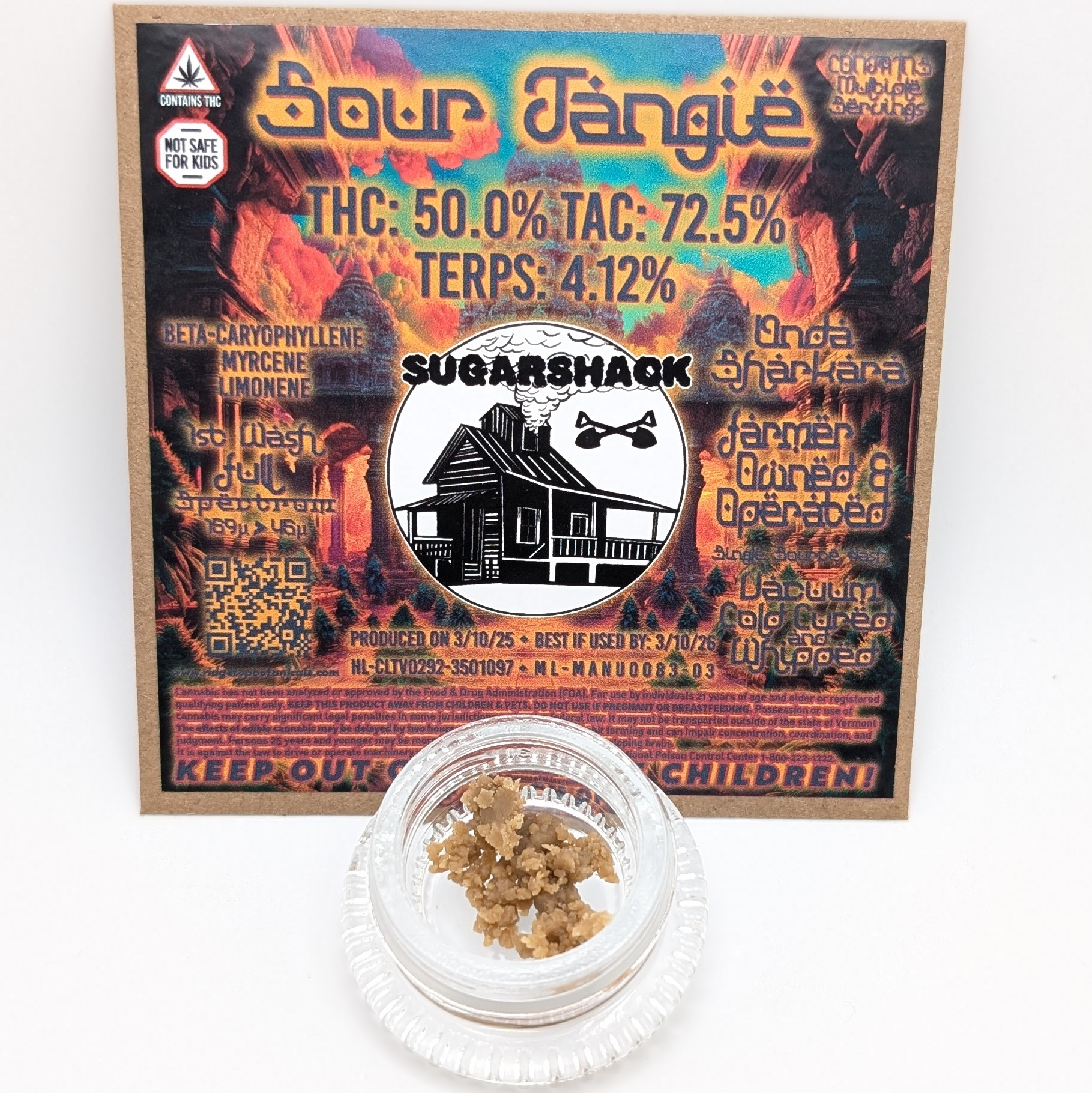Photograph of product: Sour Tangie 1g Unda Sharkara