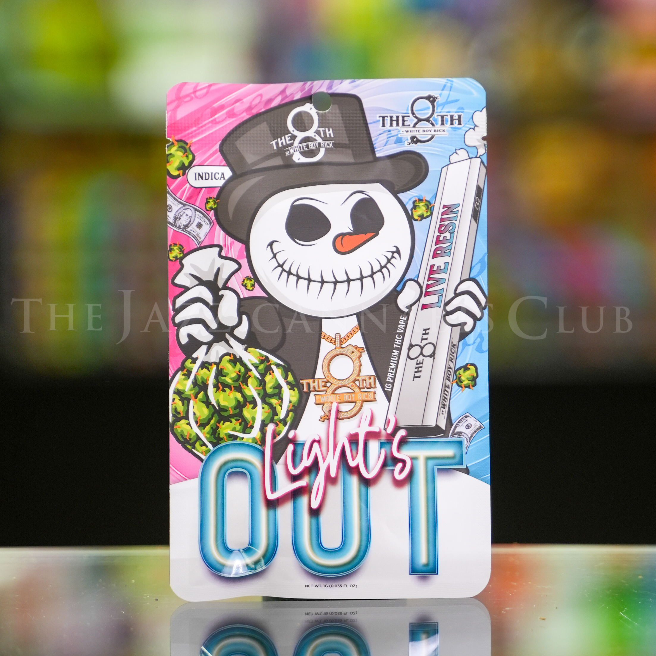 Photograph of product: The 8th White Boy Rick - Lights Out(I) Live Resin Disposable Vape