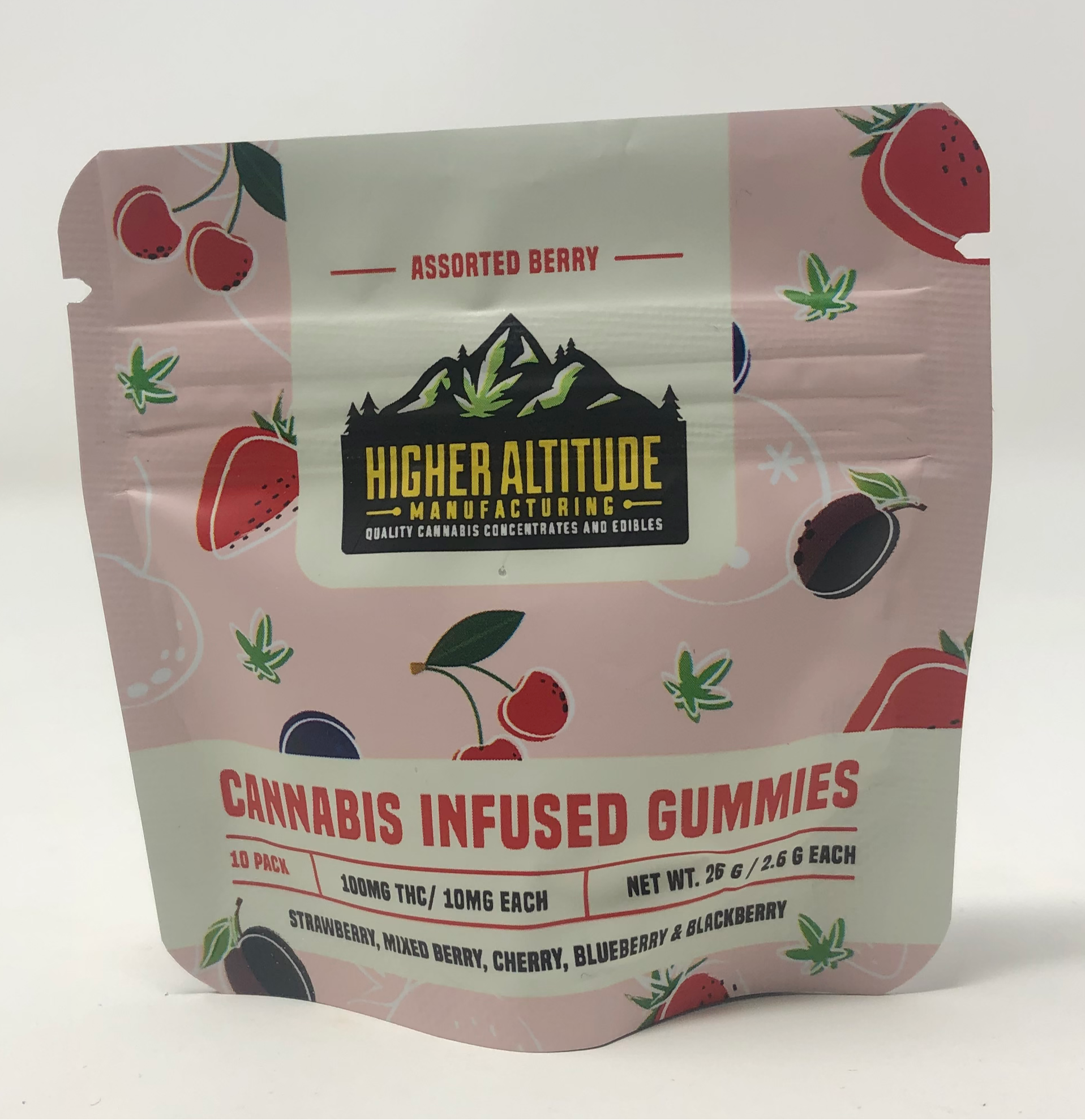 Photograph of product: Berry Gummies (100mg) Hybrid Gummies 10pk by Higher Altitude Manufacturing*Final Price