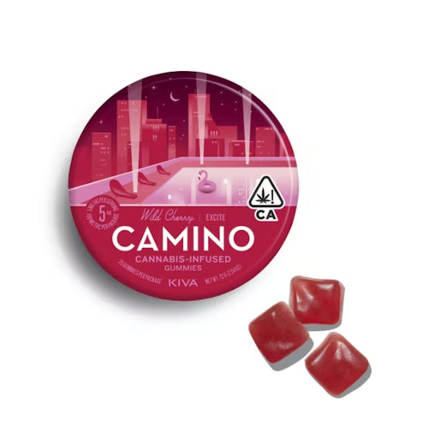 Photograph of product: Wild Cherry Camino Gummies 100:100:100mg - TH-oui:CBC:CBG Gummies