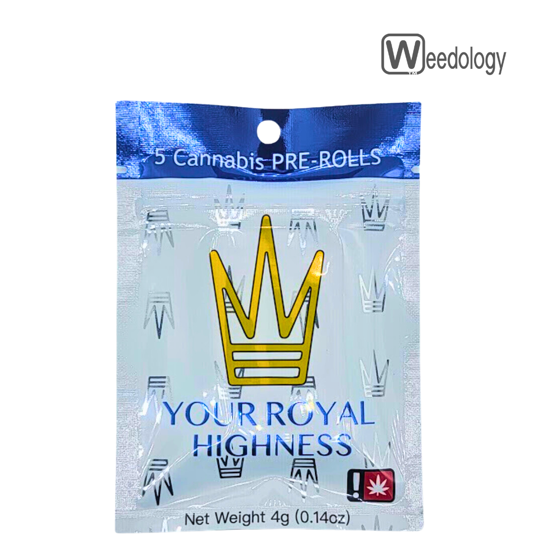 Photograph of product: YHN 5pk BUBBLEGUM BREATH 0.5g Pre-rolls