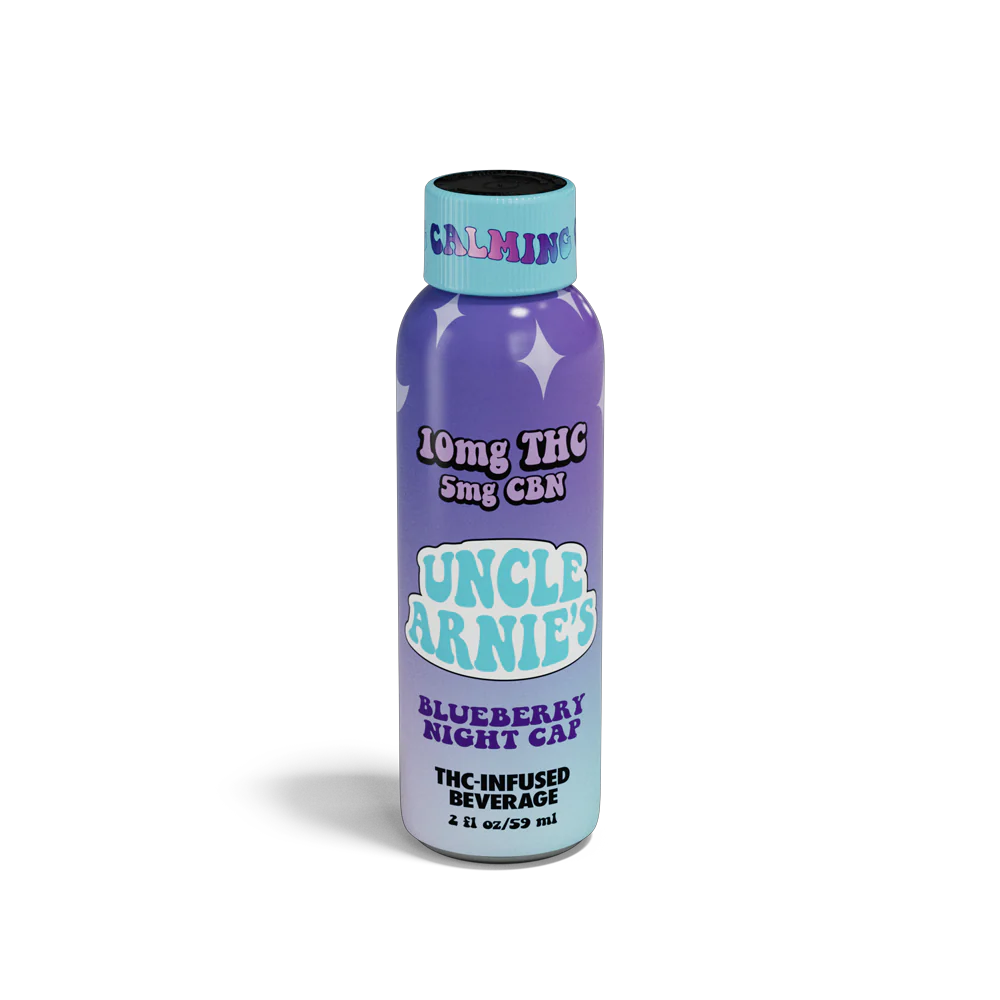 Photograph of product: Uncle Arnies - 100mg TH-oui + 25mg CBN - Blueberry Night Cap