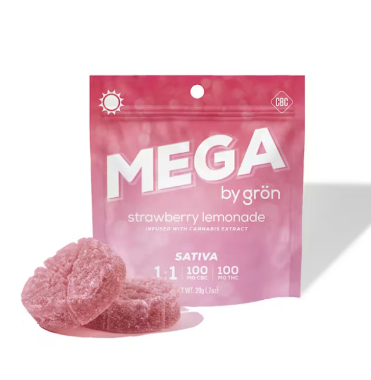 Photograph of product: 1:1 Strawberry Lemonade MEGA - CBC/TH-oui - Oui'd