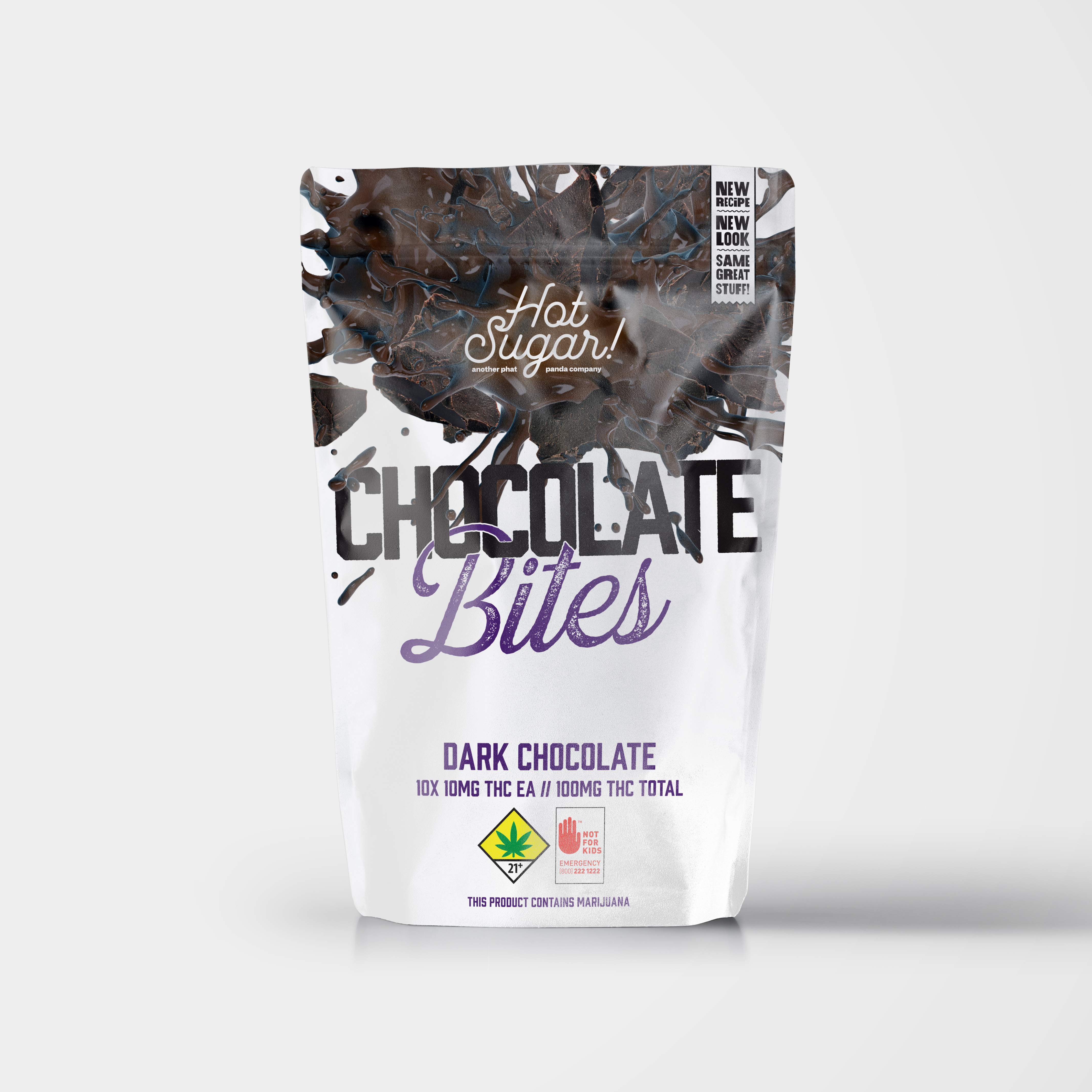 Photograph of product: Live Resin Dark Panda Chocolates - Oui'd | 10pk | (100mg)