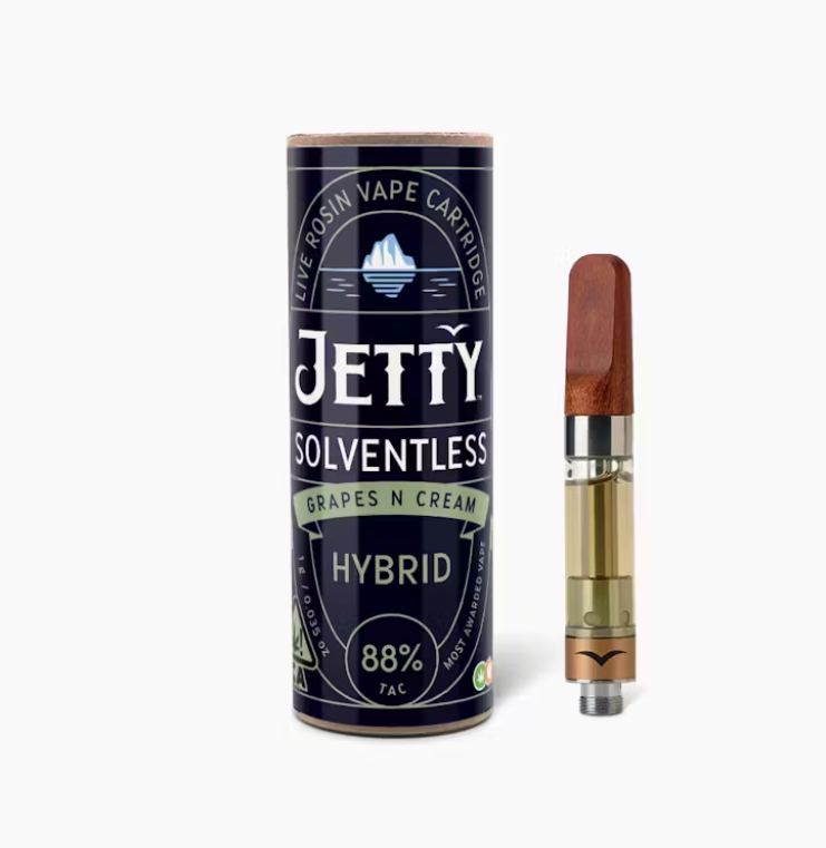 Photograph of product: Grape Gas OCAL Solventless Cartridge