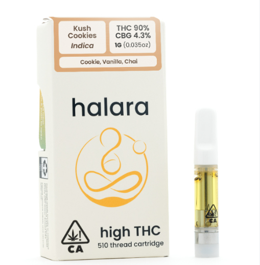 Photograph of product: Halara high THC Kush Cookies Indica Cart