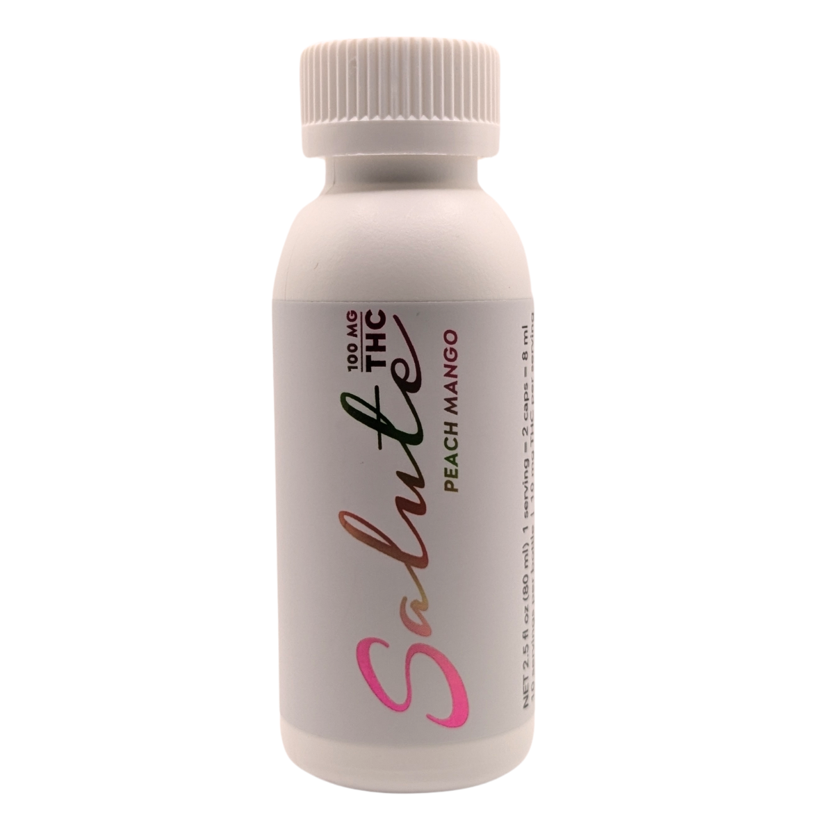 Photograph of product: Salute - Peach Mango - 100mg Shooter