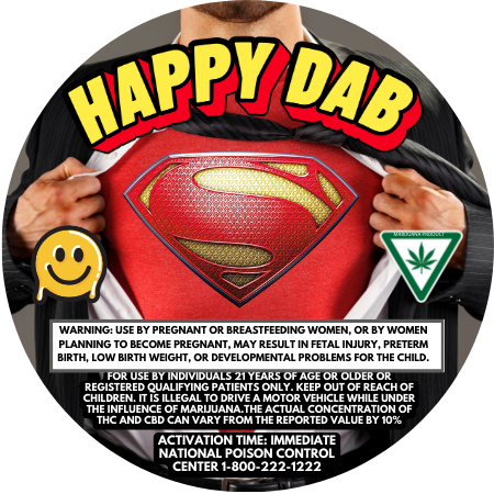 Photograph of product: Happy Dab - Live Resin - Super Runtz