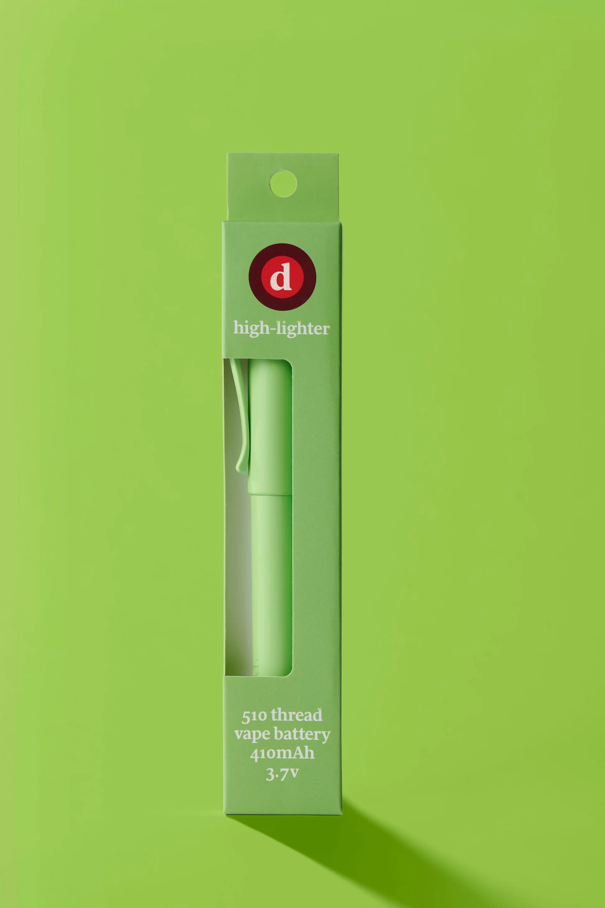 Photograph of product: Dialed. - HIGH-LIGHTER - 510 Vape Battery - Green