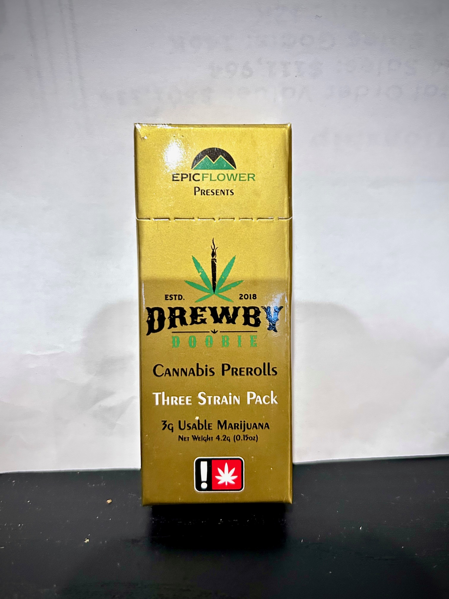 Photograph of product: EPIC FLOWER - PREROLL - 6PK - 0.5G - Oui'd / Oui'd / HYBRID - PUNCH BREATH & COCONUT MILK & JACK HERER