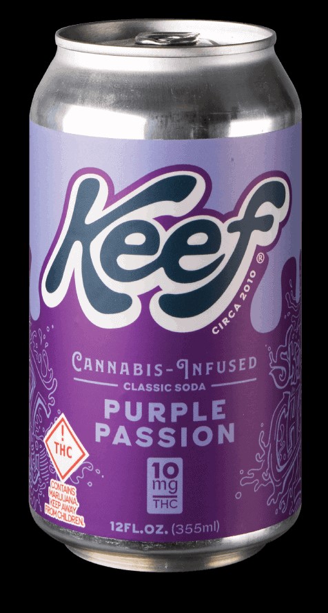 Photograph of product: Keef Soda Purple Passion