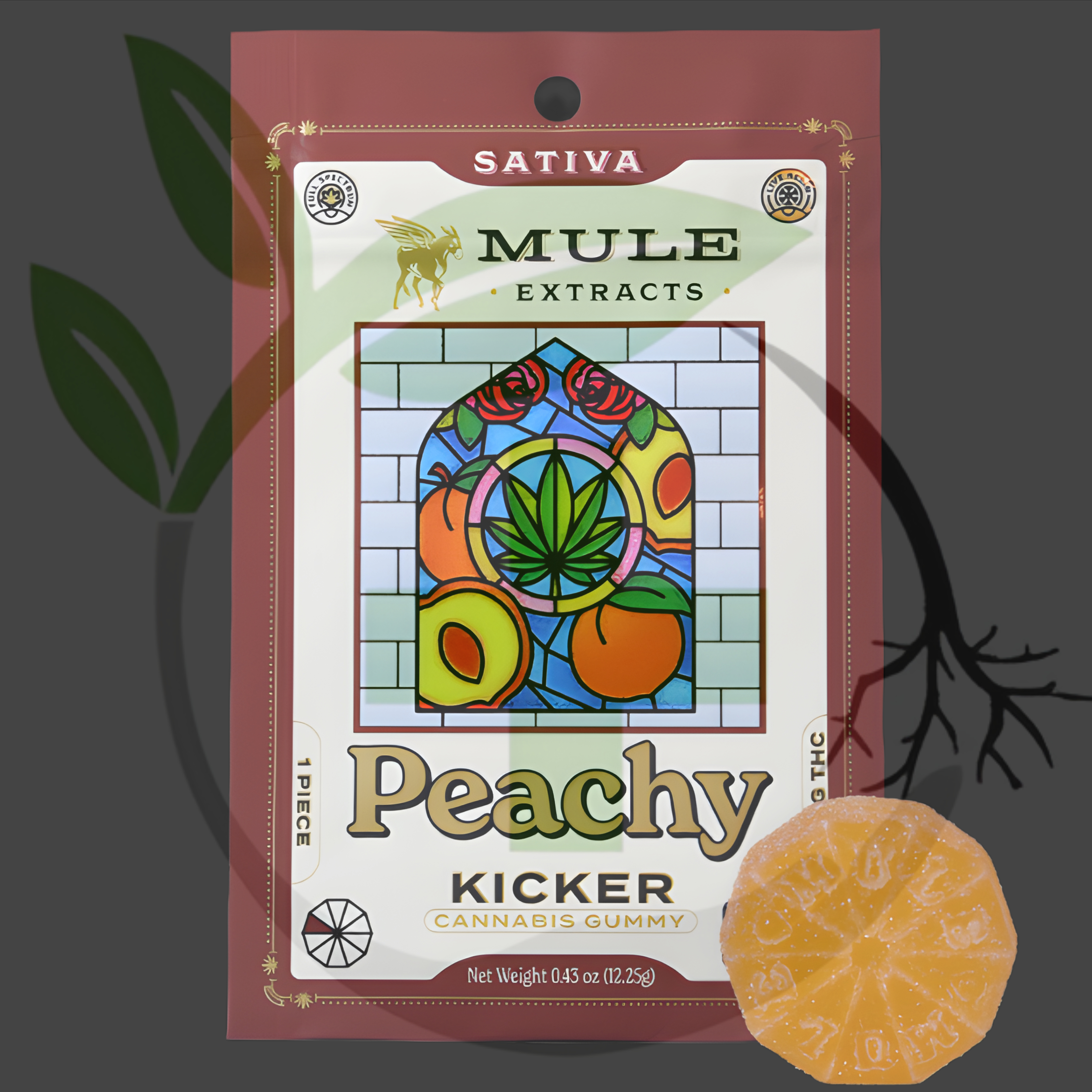 Photograph of product: *Gummy - TF - Mule - 100mg - GLS - Peachy