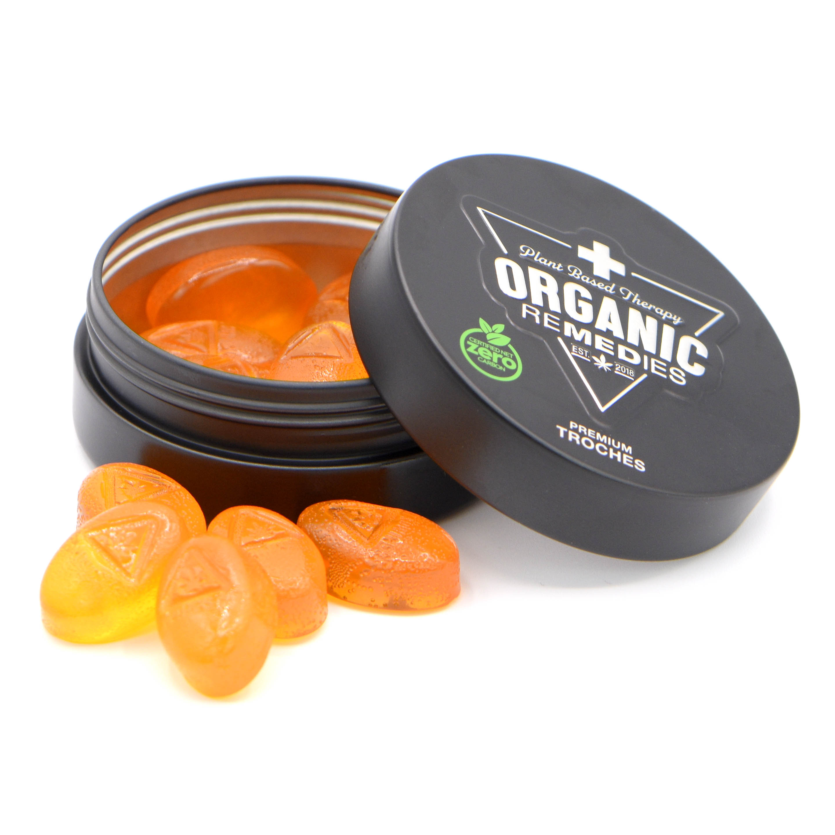 Photograph of product: Mango Peach | 100mg Distillate Troches | 15pk
