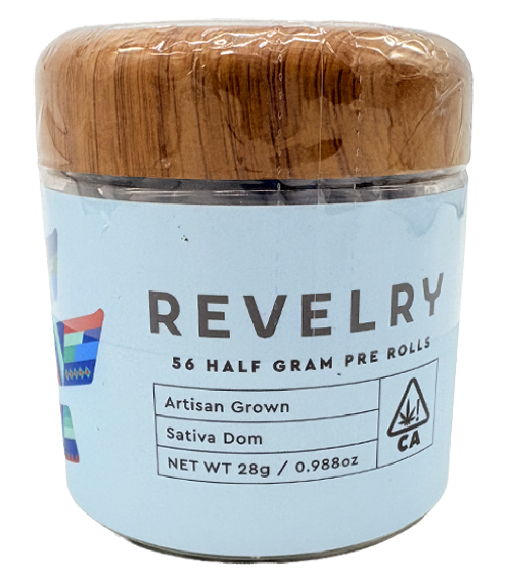 Photograph of product: Revelry | Tahoe Blue | 28G 56Pk Prerolls
