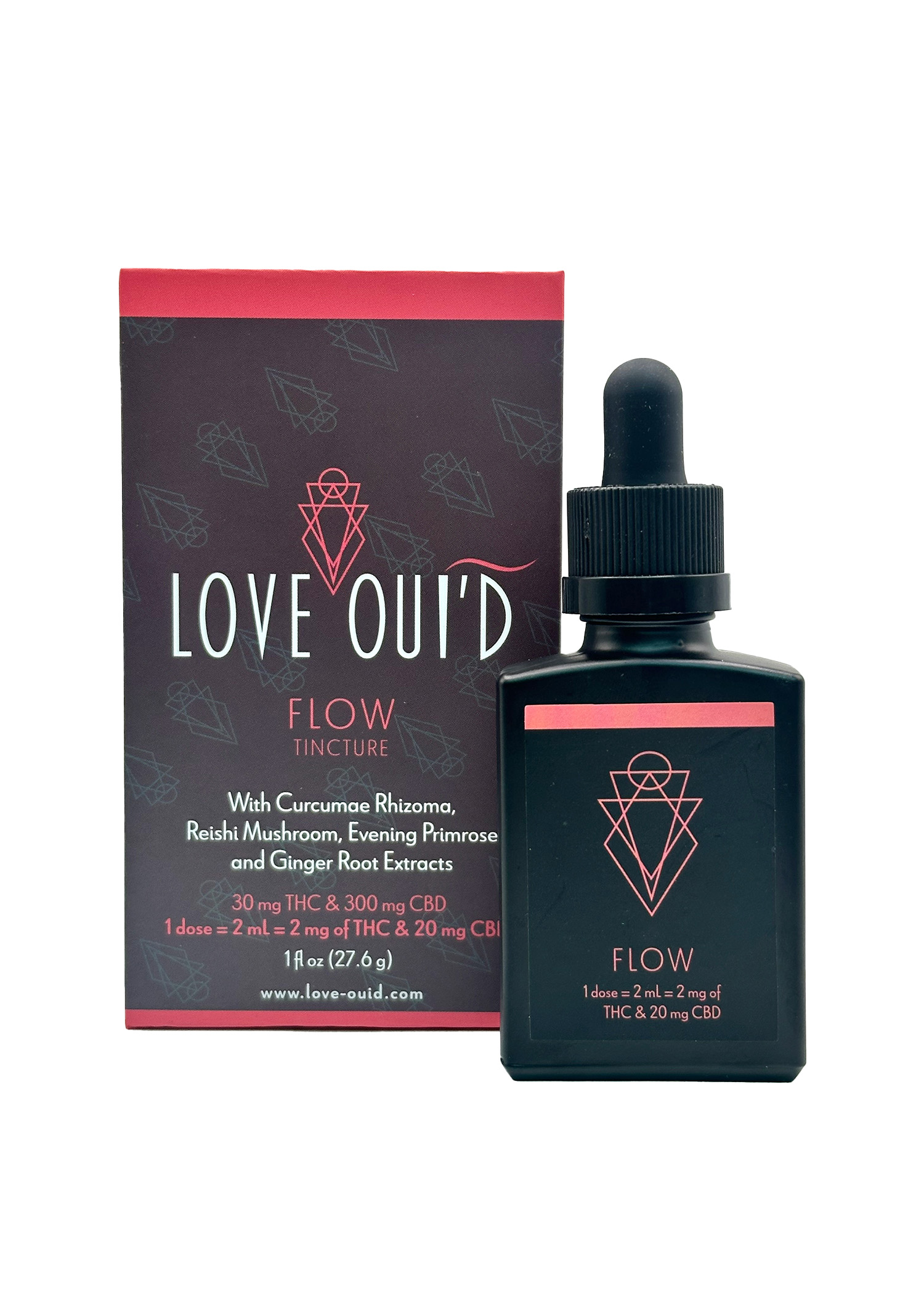 Photograph of Product: Love OUI'D Flow Tincture 1 FL OZ