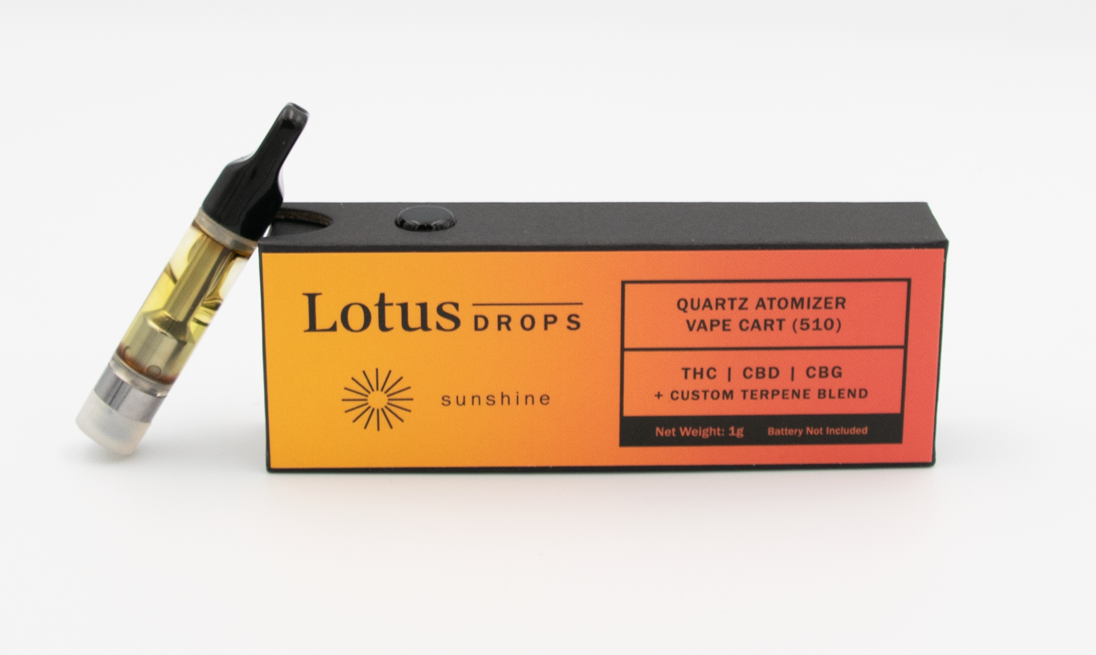 Photograph of product: Sunshine Vape | 1g Cartridge