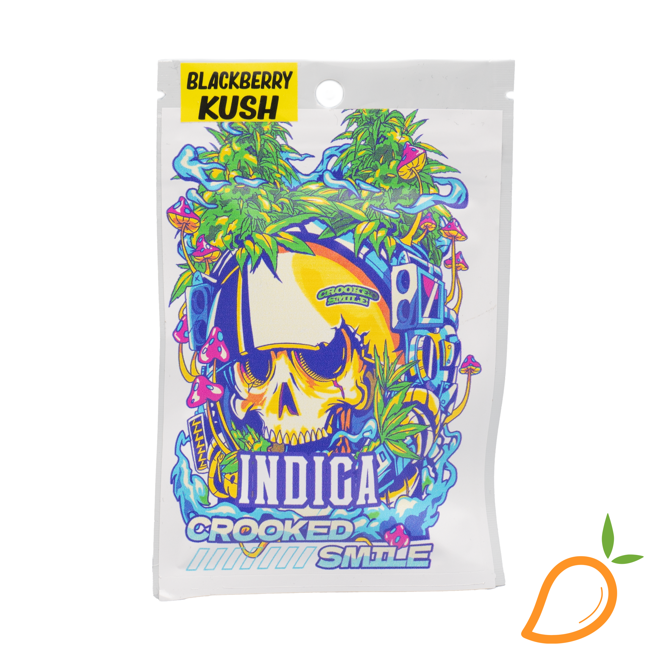 Photograph of product: 1g Blackberry Kush Vape Crooked Smile