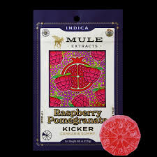 Photograph of product: Mule 100mg Raspberry Pom Oui'd Gummy