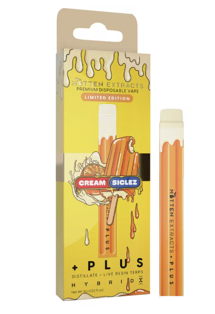 Photograph of product: Mitten Extracts | Creamsiclez Disposable Vape