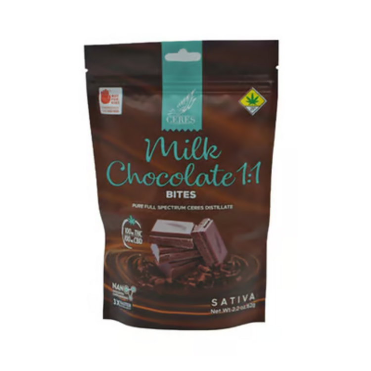 Photograph of product: 10pk Oui'd Milk Chocolate Bites 1:1 c
