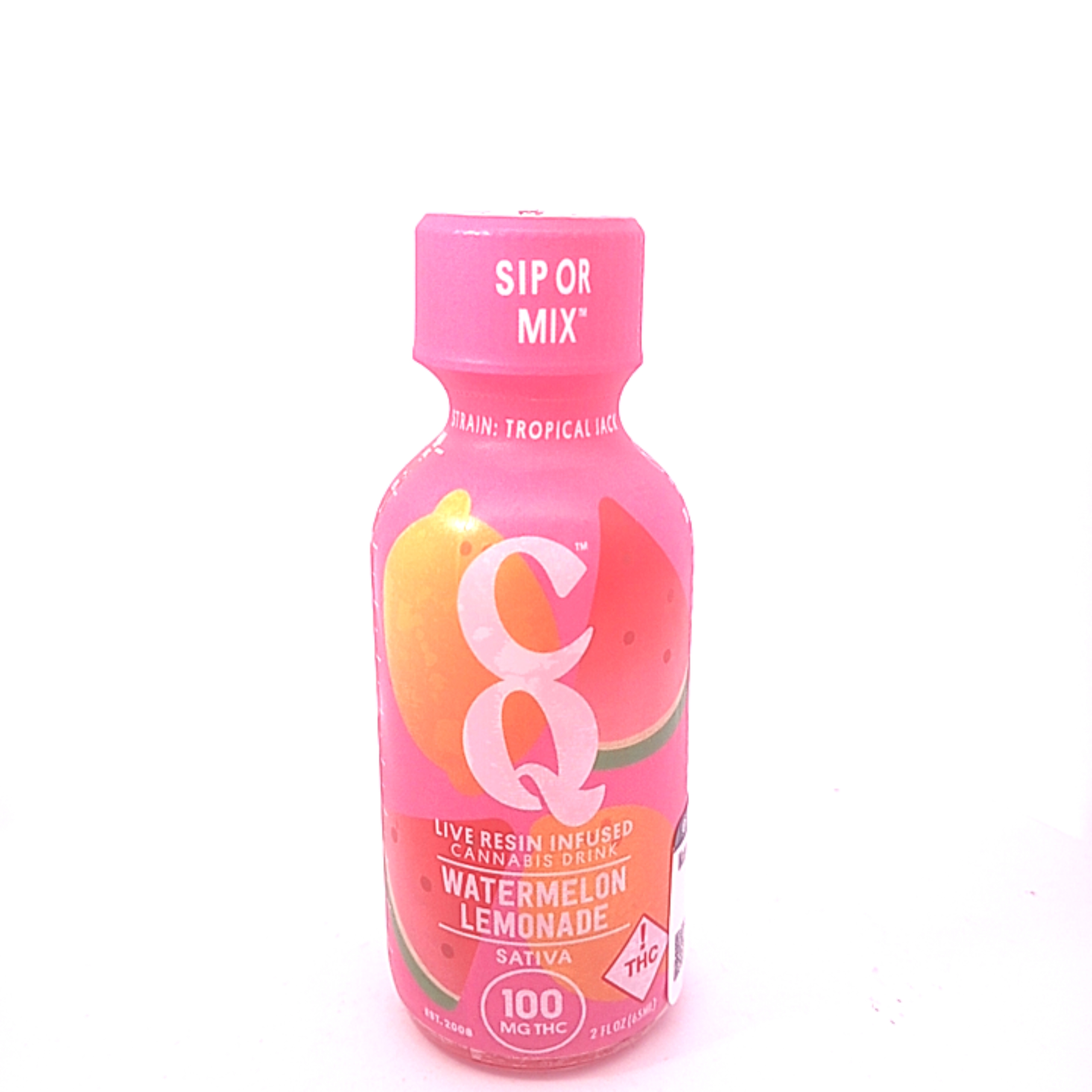 Photograph of product: Elevated - CQ - 100mg - Live Resin - Oui'd - Watermelon Lemonade