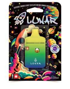 Photograph of product: Lunar // Rainbow Belts 1g Flavored Distillate Disposable Vape