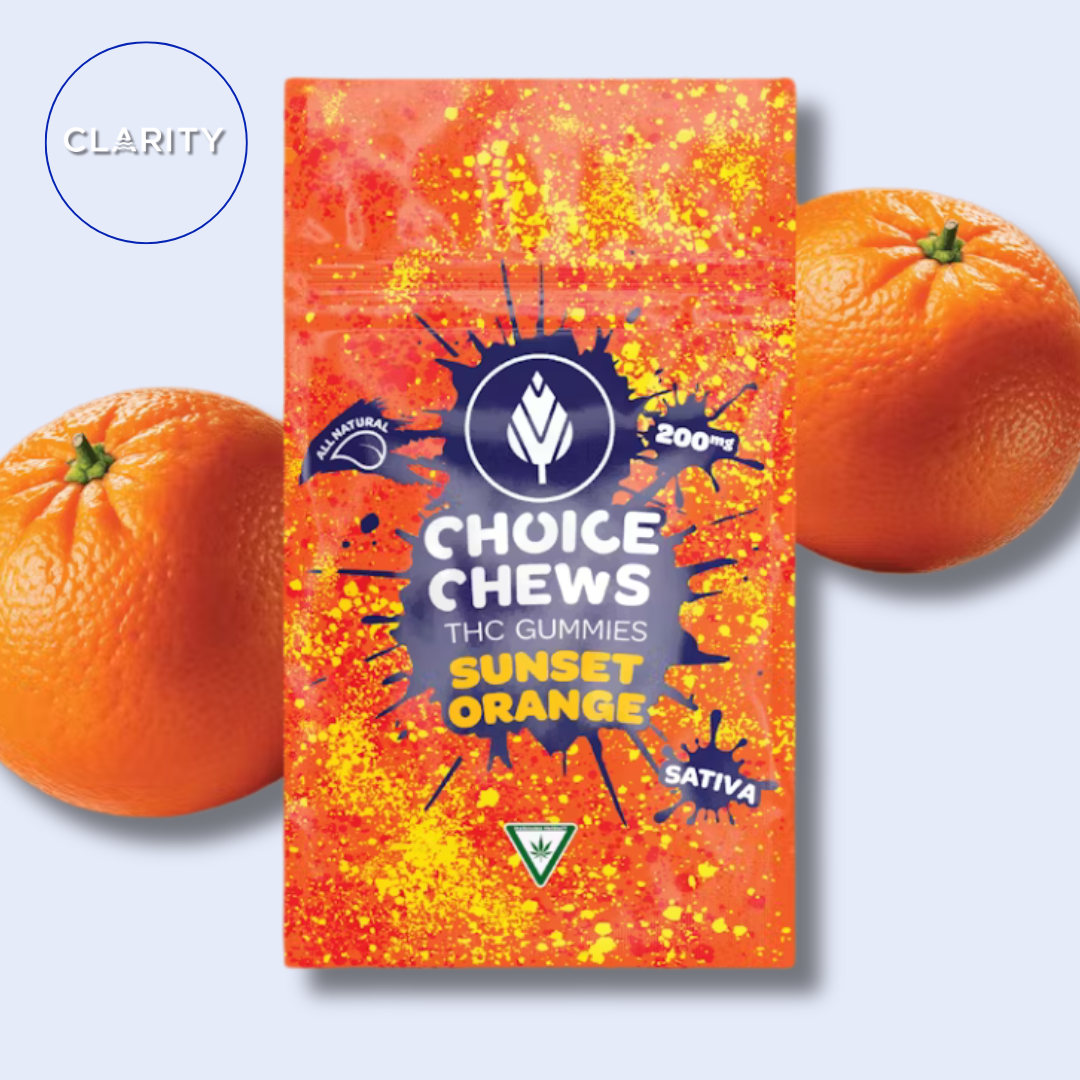 Photograph of product: Choice | 200mg Gummies | Sunset Orange