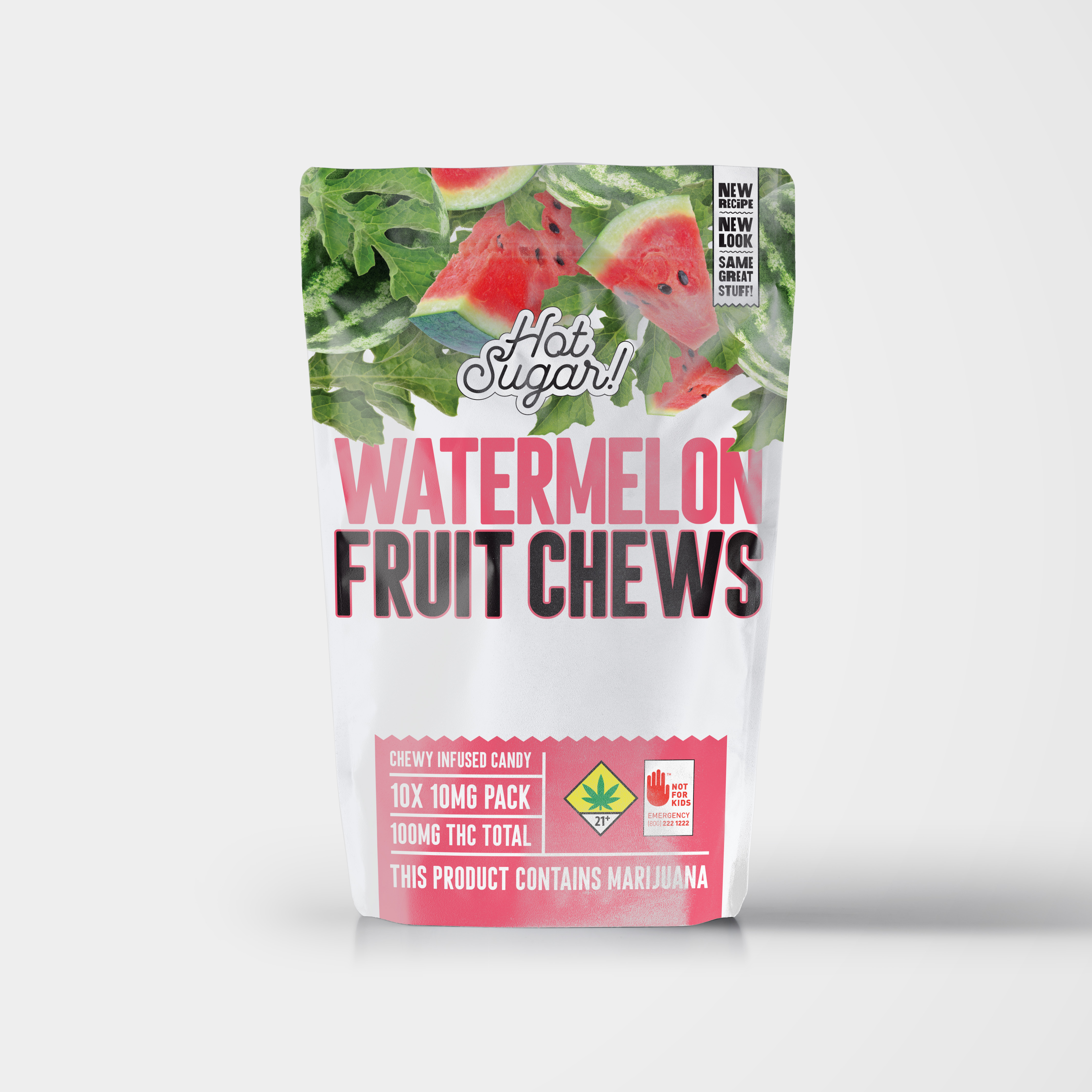 Photograph of product: Watermelon Live Resin Taffy Chews - Oui'd  | 10pk | (100mg)