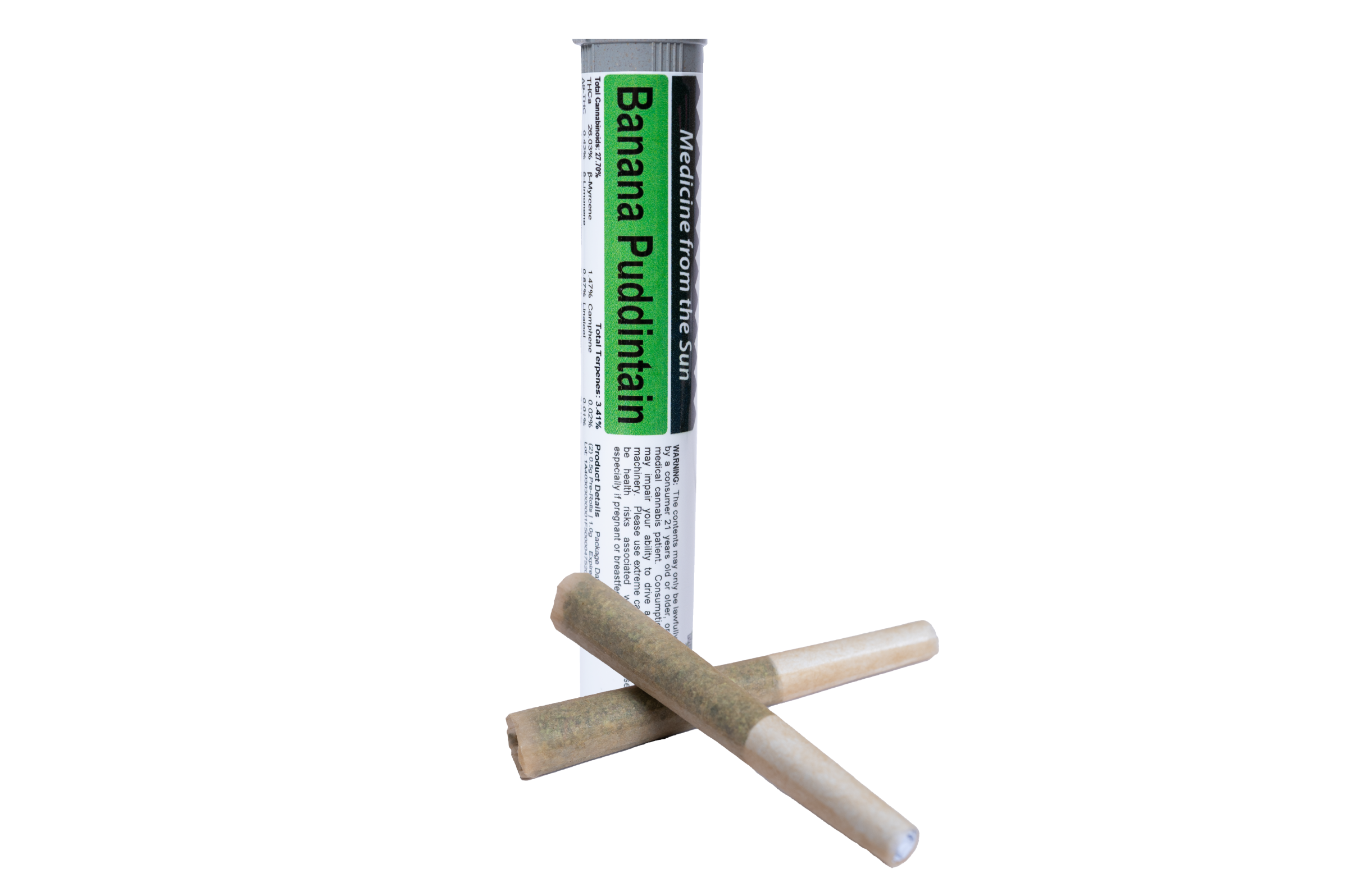 Photograph of product: Banana Puddintain Pre-Rolls | 2 x 0.5g