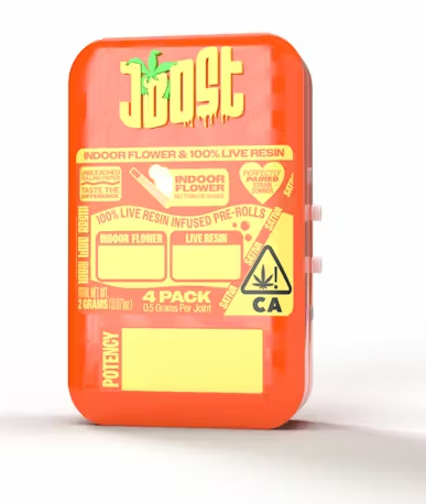 Photograph of product: SUPER BOOF X PINEAPPLE ORANGE GUAVA | INFUSED PREROLL 4PK | 0.5G