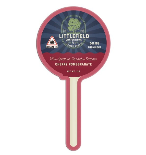 Photograph of Product: Cherry Pomegranate 50mg Lollipop